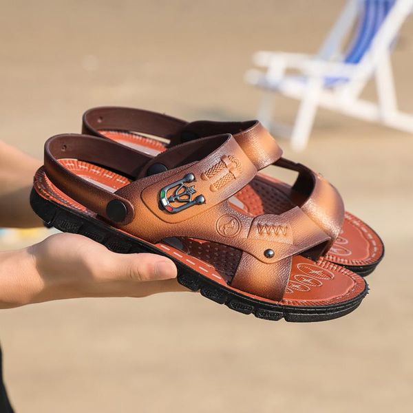 sandals 2021 summer men leather classic shoes slippers soft roman comfortable walking footwear size 39-44, Black
sandals 2021 summer men leather classic shoes slippers soft roman comfortable walking footwear size 39-44, Black