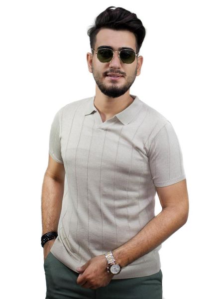 kulemoda beige color thick striped collar knitwear t-shirt men's t-shirts, White;black
kulemoda beige color thick striped collar knitwear t-shirt men's t-shirts, White;black