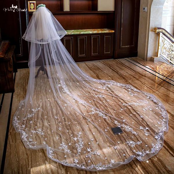 bridal veils lzp303 star applique elastic edge wedding veil two layer cathedral 4 meters long and 3 wide, Black
bridal veils lzp303 star applique elastic edge wedding veil two layer cathedral 4 meters long and 3 wide, Black