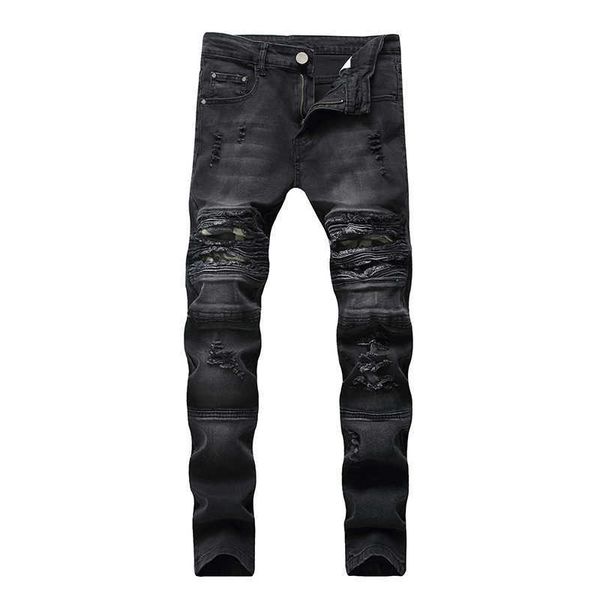 men's jeans drop shipping biker ripped denim pants with zippers pleated straight skinny men retro trousers y2303, Blue
men's jeans drop shipping biker ripped denim pants with zippers pleated straight skinny men retro trousers y2303, Blue