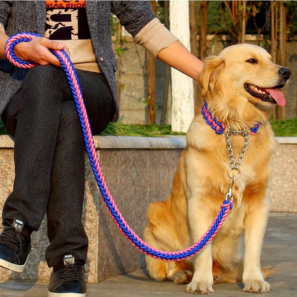 dog collars & leashes 1 set big pet dedicated leash and collar strands plaited rope dogs chain strong for large animals
dog collars & leashes 1 set big pet dedicated leash and collar strands plaited rope dogs chain strong for large animals