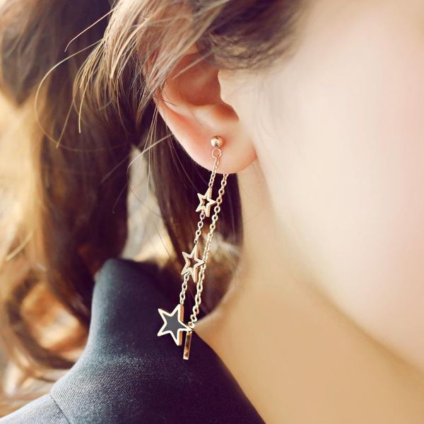 dangle & chandelier long pendant star earrings for women titanium steel rose gold color hollow out ad black painting gift jewelry, Silver
dangle & chandelier long pendant star earrings for women titanium steel rose gold color hollow out ad black painting gift jewelry, Silver