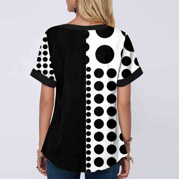 women's blouses & shirts 5xl fashion summer short sleeve women blouse casual v-neck loose pullover vintage dot pattern 823k, White
women's blouses & shirts 5xl fashion summer short sleeve women blouse casual v-neck loose pullover vintage dot pattern 823k, White