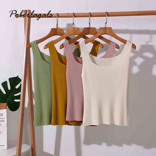 korean summer casual knit silk tank for women cami camisole u neck sleeveless knit crop women's camisole 210420, White
korean summer casual knit silk tank for women cami camisole u neck sleeveless knit crop women's camisole 210420, White