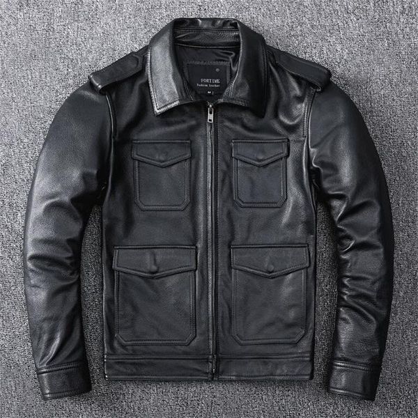 men's leather & faux vintage genuine jacket men 100% cowhide lapel black natural jackets man autumn fashion clothing coat
men's leather & faux vintage genuine jacket men 100% cowhide lapel black natural jackets man autumn fashion clothing coat