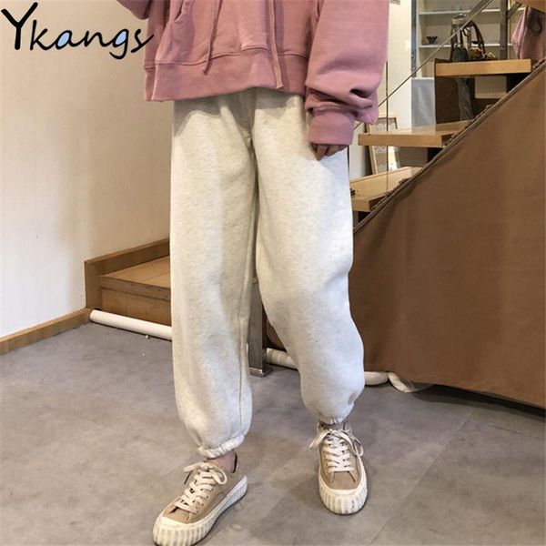 women's pants & capris plus velvet thick sweat women korean style harem all-match trousers female solid baggy sports for joggers, Black;white
women's pants & capris plus velvet thick sweat women korean style harem all-match trousers female solid baggy sports for joggers, Black;white