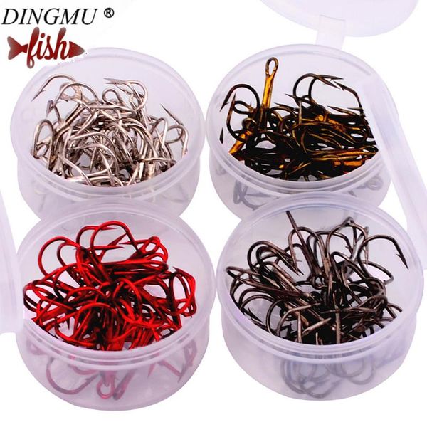 fishing hooks 20pc/box hook 4 color black/brown/white/red 2/4/6/8/10# high carbon steel treble tackle
fishing hooks 20pc/box hook 4 color black/brown/white/red 2/4/6/8/10# high carbon steel treble tackle