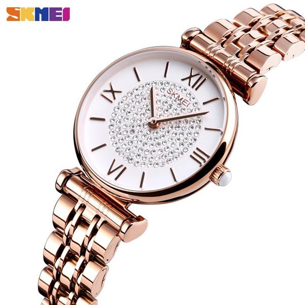 wristwatches skmei stylish elegant design women watch rhinestone inlay ladies quartz female watches clock relogio feminino 1533, Slivery;brown
wristwatches skmei stylish elegant design women watch rhinestone inlay ladies quartz female watches clock relogio feminino 1533, Slivery;brown