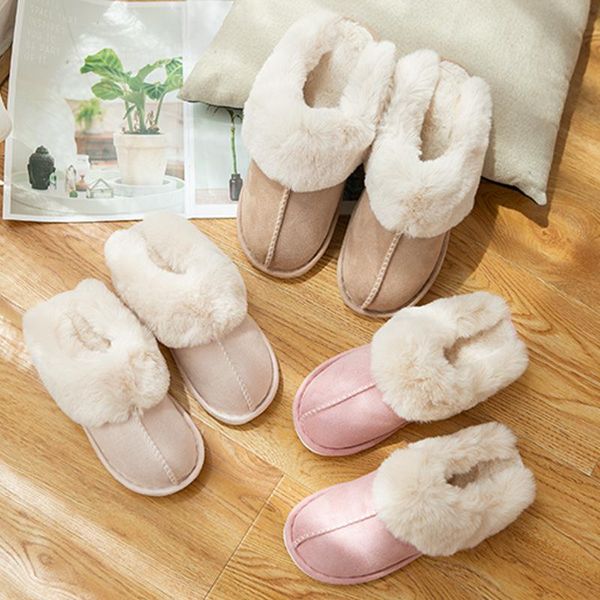 women and men couple winter slipper solid color plush cotton soft warm home shoes simple household slippers, Black
women and men couple winter slipper solid color plush cotton soft warm home shoes simple household slippers, Black