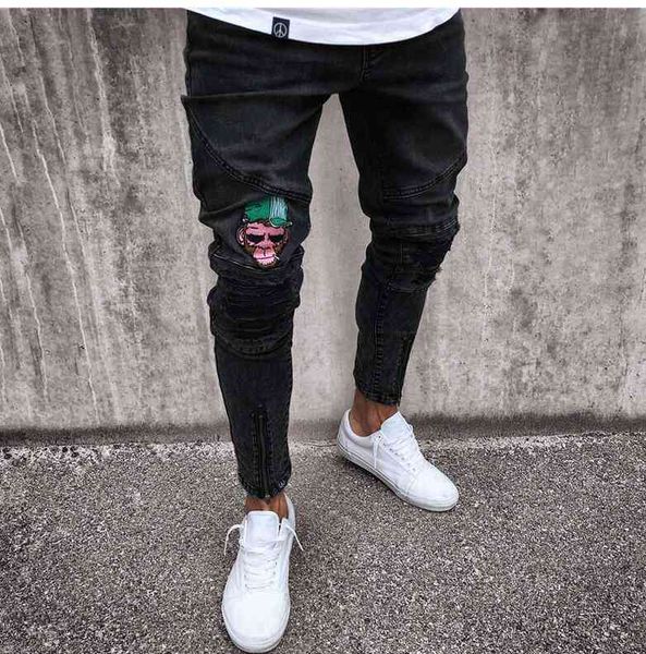 men's jeans men stylish ripped denim pants biker skinny slim straight frayed denim trousers fashion skinny jeans trousers 480b, Blue
men's jeans men stylish ripped denim pants biker skinny slim straight frayed denim trousers fashion skinny jeans trousers 480b, Blue