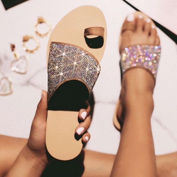 summer women open toe slippers crystal flat slides indoor outdoor comfy fashion shoes beach sparking flip flops wholesale, Black
summer women open toe slippers crystal flat slides indoor outdoor comfy fashion shoes beach sparking flip flops wholesale, Black