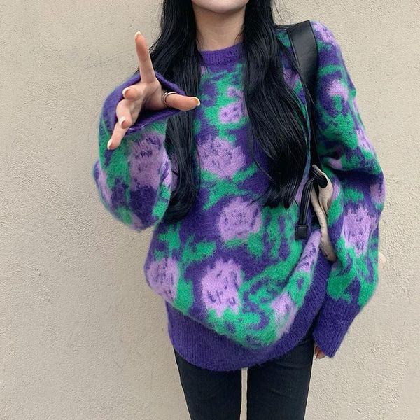 women's sweaters herstory 2021 knitted sweater women long sleeve pullover autumn winter oversize retro elegant vintage fashion, White;black
women's sweaters herstory 2021 knitted sweater women long sleeve pullover autumn winter oversize retro elegant vintage fashion, White;black