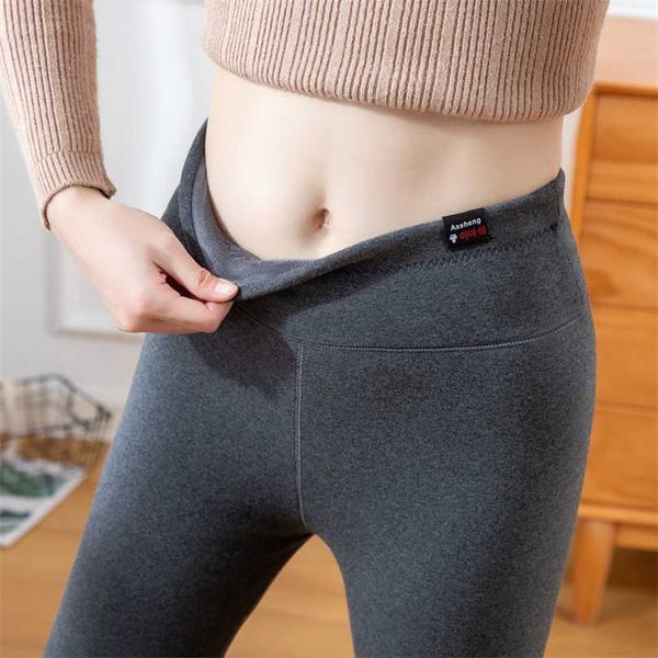 women plus velvet winter warm cotton leggings ankle-length keep solid pant high waist large size 211204, Black
women plus velvet winter warm cotton leggings ankle-length keep solid pant high waist large size 211204, Black
