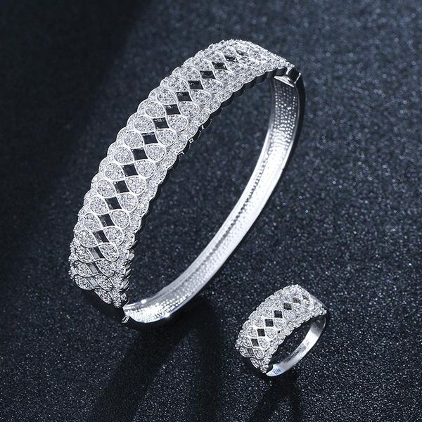 earrings & necklace hibride trendy saudi arabia bangle ring set jewelry sets for women wedding engagement brincos para as mulheres n-1859, Silver
earrings & necklace hibride trendy saudi arabia bangle ring set jewelry sets for women wedding engagement brincos para as mulheres n-1859, Silver
