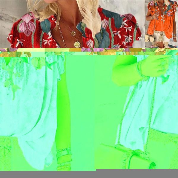 women's t-shirt ladies printed petal sleeve casual loose clothing comfortable large size summer short, White
women's t-shirt ladies printed petal sleeve casual loose clothing comfortable large size summer short, White
