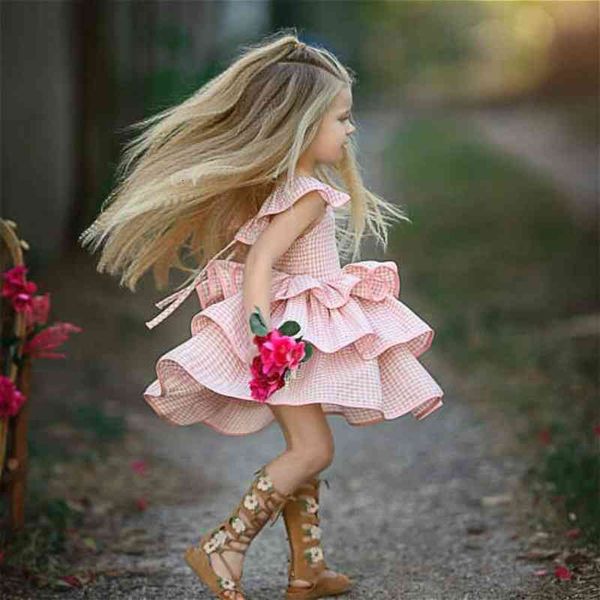 children girls kids baby clothes girl dresses summer sleeveless plaid ruffle layered tutu dress casual party outfits, Red;yellow
children girls kids baby clothes girl dresses summer sleeveless plaid ruffle layered tutu dress casual party outfits, Red;yellow