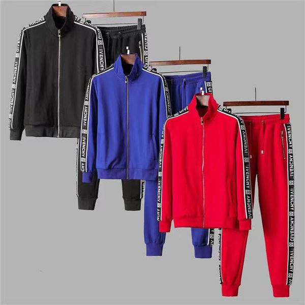 luxury autumn and winter fashion men's tracksuits alphabet zipper long-sleeved jacket + drawstring trousers sportswear, Gray
luxury autumn and winter fashion men's tracksuits alphabet zipper long-sleeved jacket + drawstring trousers sportswear, Gray