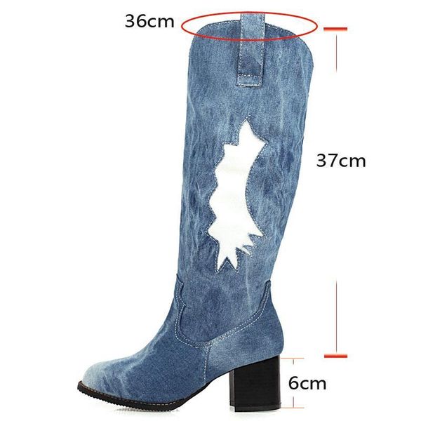 boots lloprost ke jean women knee high non-slip heels woman stylish jeans ladies denim female shoes zehs, Black
boots lloprost ke jean women knee high non-slip heels woman stylish jeans ladies denim female shoes zehs, Black