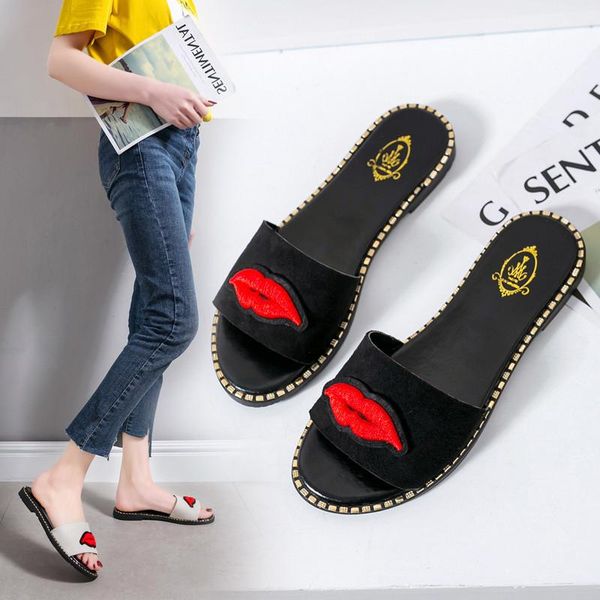 slippers women's summer big red lips outdoor non-slip beach fashion girls flat sandals women slides flip flops, Black
slippers women's summer big red lips outdoor non-slip beach fashion girls flat sandals women slides flip flops, Black