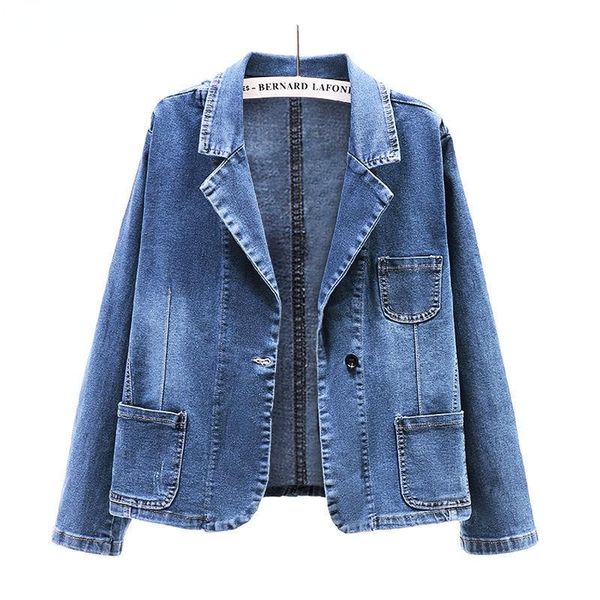 women's jackets turn down collar denim jacket autumn loose casual korean suit long sleeve big pocket jeans coat female, Black;brown
women's jackets turn down collar denim jacket autumn loose casual korean suit long sleeve big pocket jeans coat female, Black;brown