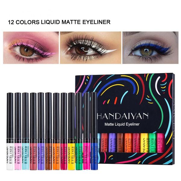 eyeliner 12pcs/set 12 colors pencil eyes cosmetics brown liquid eye liner pen makeup color eyeliners waterproof felt-tip eyliner
eyeliner 12pcs/set 12 colors pencil eyes cosmetics brown liquid eye liner pen makeup color eyeliners waterproof felt-tip eyliner