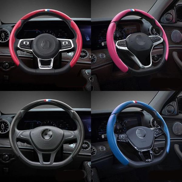 steering wheel covers 3pcs/set car cover carbon fiber fit universal interior non-slip parts
steering wheel covers 3pcs/set car cover carbon fiber fit universal interior non-slip parts