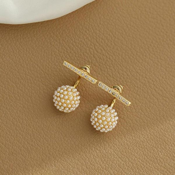 stud ghidbk cute elegant pearl beads ball earrings for women fashion zircon after hanging pendientes jewelry gifts, Golden;silver
stud ghidbk cute elegant pearl beads ball earrings for women fashion zircon after hanging pendientes jewelry gifts, Golden;silver