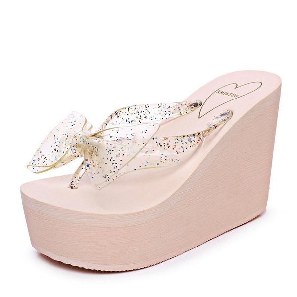 slippers summer women platform indoor flip flops beach for super high heels sandals female wedges ladies shoes, Black
slippers summer women platform indoor flip flops beach for super high heels sandals female wedges ladies shoes, Black