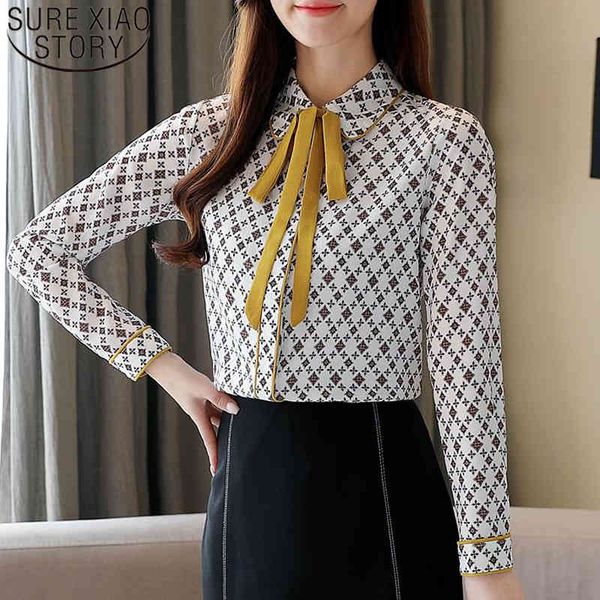 spring fashion national printed hit bow chiffon blouse women stitching loose shirts blusas mujer de moda 8489 50 210508, White
spring fashion national printed hit bow chiffon blouse women stitching loose shirts blusas mujer de moda 8489 50 210508, White