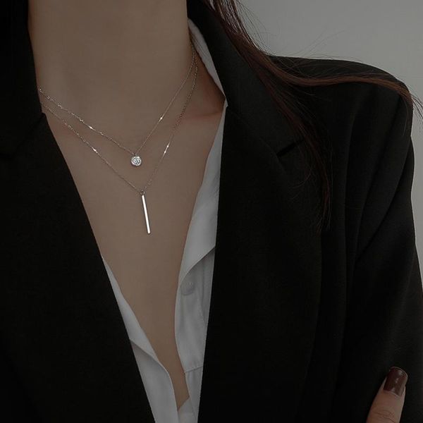 chokers silver long strip flashing diamond round double necklace ladies clavicle chain exquisite jewelry party wedding jewlery, Golden;silver
chokers silver long strip flashing diamond round double necklace ladies clavicle chain exquisite jewelry party wedding jewlery, Golden;silver