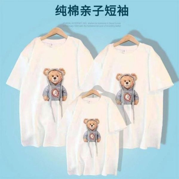 women's t-shirt 100% cotton family cartoon short-sleeved summer parent-child dress half-sleeves, White
women's t-shirt 100% cotton family cartoon short-sleeved summer parent-child dress half-sleeves, White