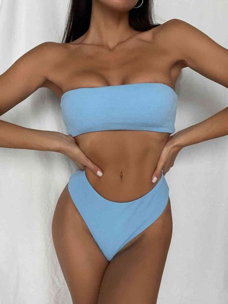 swimsuit women's new high elastic solid color open back split swimsuit two piece set, White;black
swimsuit women's new high elastic solid color open back split swimsuit two piece set, White;black