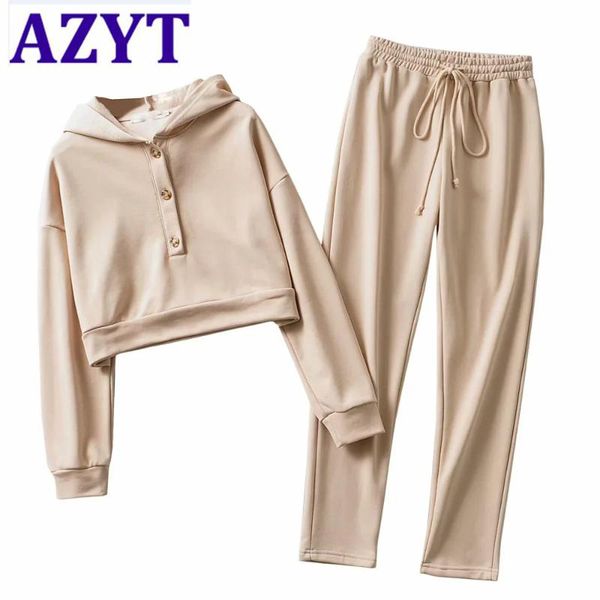 women's tracksuits azyt spring autumn two piece set casual tracksuit women 2021 solid lady's hooded full sleeve pullovers fashion, Gray
women's tracksuits azyt spring autumn two piece set casual tracksuit women 2021 solid lady's hooded full sleeve pullovers fashion, Gray