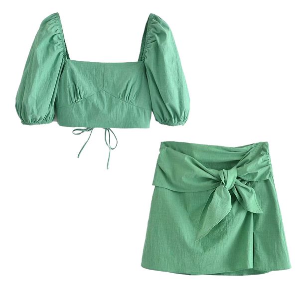 suits 2021 women two piece sleeves cropped & mini skirt bow knot casual fashion lady summer woman and set, Black
suits 2021 women two piece sleeves cropped & mini skirt bow knot casual fashion lady summer woman and set, Black