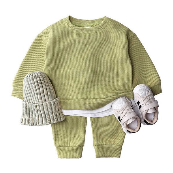 korean baby cotton kintting clothing sets kids boys girls spring autumn loose tracksuit pullovers +pants 2pcs g1023, White
korean baby cotton kintting clothing sets kids boys girls spring autumn loose tracksuit pullovers +pants 2pcs g1023, White
