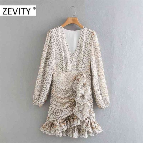 women v neck leopard print asymmetric pleated ruffle mini dress female lantern sleeve chiffon vestido chic dresses ds4461 210420, Black;gray
women v neck leopard print asymmetric pleated ruffle mini dress female lantern sleeve chiffon vestido chic dresses ds4461 210420, Black;gray