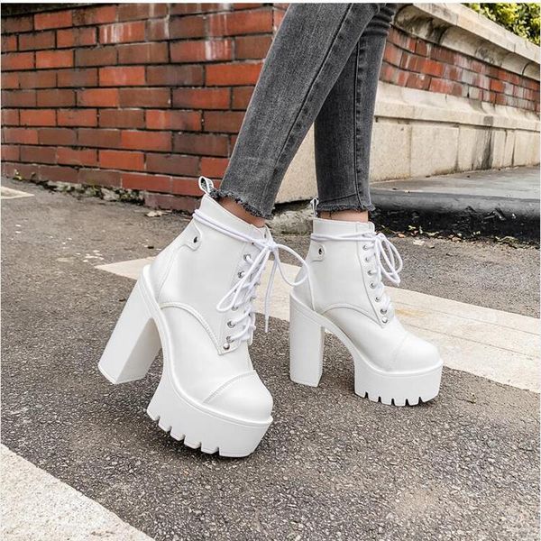boots lace up cross tied platform high heels ankle for women white black blue block heel shoes punk gothic combat spring
boots lace up cross tied platform high heels ankle for women white black blue block heel shoes punk gothic combat spring