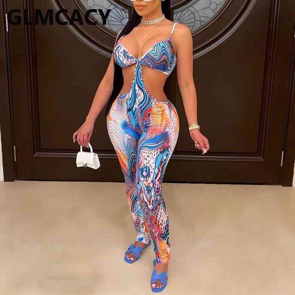 women spaghetti strap printed cut out bodycon jumpsuits 210702, Black;white 
women spaghetti strap printed cut out bodycon jumpsuits 210702, Black;white