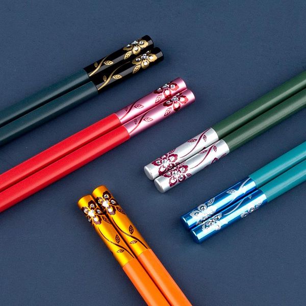 chopsticks 1 pairs reusable japanese alloy flowers classic handmade el family for gift style non-slip
chopsticks 1 pairs reusable japanese alloy flowers classic handmade el family for gift style non-slip