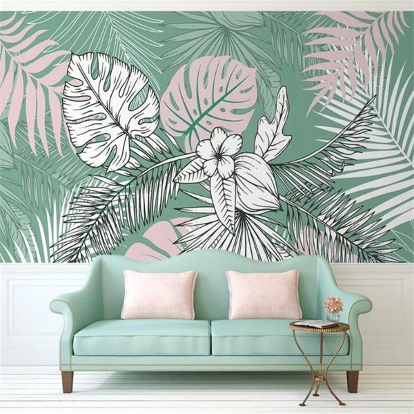 wallpapers milofi custom 3d wallpaper mural hand-painted tropical plants modern background wall living room bedroom decoration painting wal
wallpapers milofi custom 3d wallpaper mural hand-painted tropical plants modern background wall living room bedroom decoration painting wal