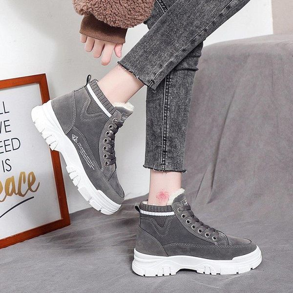 boots ladies casual shoes lace-up fashion sneakers platform snow winter women warm plush women's zapatos de mujer, Black
boots ladies casual shoes lace-up fashion sneakers platform snow winter women warm plush women's zapatos de mujer, Black