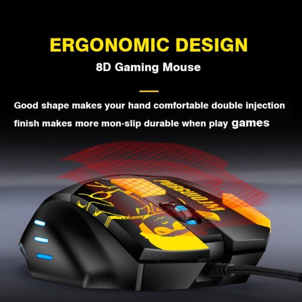 mice wired gaming mouse professional 8 buttons adjustable 4800dpi usb cable led ergonomics optical gamer for computer lappc
mice wired gaming mouse professional 8 buttons adjustable 4800dpi usb cable led ergonomics optical gamer for computer lappc