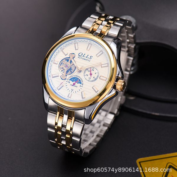 european and american fashion high-end tourbillon multi-function automatic mechanical watch mens watch luminous waterproof calendar week, Slivery;brown
european and american fashion high-end tourbillon multi-function automatic mechanical watch mens watch luminous waterproof calendar week, Slivery;brown
