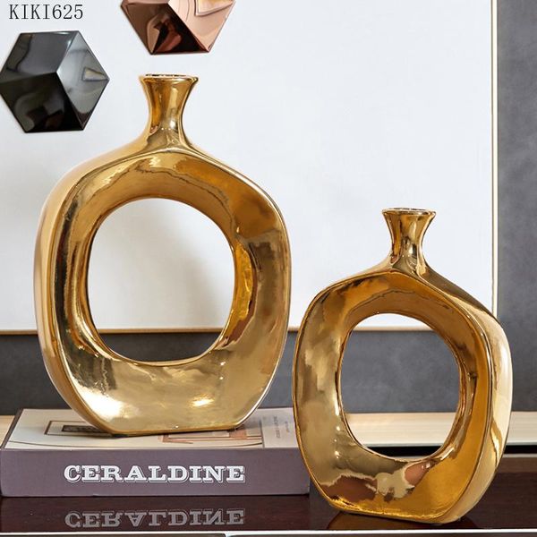 vases creative golden hollow vase luxury ceramic flower arrangement crafts decor living room dining table home decoration
vases creative golden hollow vase luxury ceramic flower arrangement crafts decor living room dining table home decoration