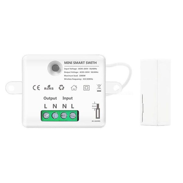 smart home control 433 mhz mini hidden switch controller module remote work with mobile app/alexa/google 
smart home control 433 mhz mini hidden switch controller module remote work with mobile app/alexa/google