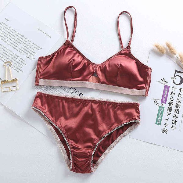 nxy setsmooth cup satin bra and panties set lette wireless underwear with padded french for girls lingerie women 1127, Red;black
nxy setsmooth cup satin bra and panties set lette wireless underwear with padded french for girls lingerie women 1127, Red;black