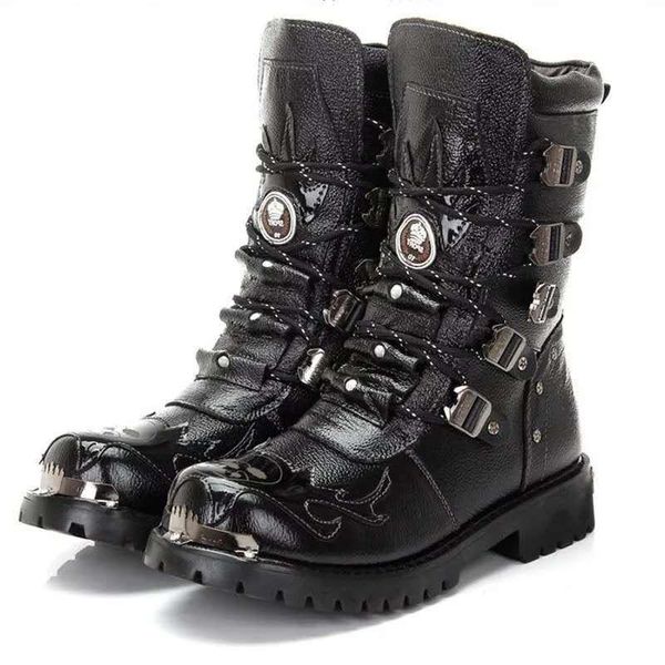 boots motorcycle high desert tactical military men's work safty shoes autumn middle tube men botas, Black
boots motorcycle high desert tactical military men's work safty shoes autumn middle tube men botas, Black