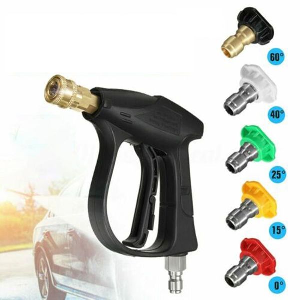 watering equipments pressure washer gun foam lance 0/15/25/40/60 degree nozzle 3000psi
watering equipments pressure washer gun foam lance 0/15/25/40/60 degree nozzle 3000psi