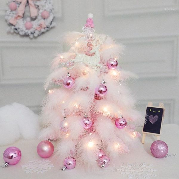 christmas decorations 45/60cm pink blue feather tree with led light ornaments artificial handmade holiday xmas decoration
christmas decorations 45/60cm pink blue feather tree with led light ornaments artificial handmade holiday xmas decoration