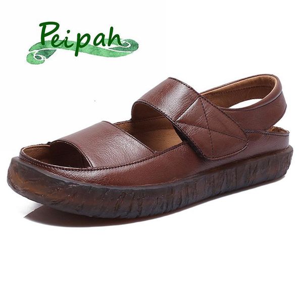 sandals summer women genuine leather vintage flat for woman hook & loop mother shoes msc9, Black
sandals summer women genuine leather vintage flat for woman hook & loop mother shoes msc9, Black